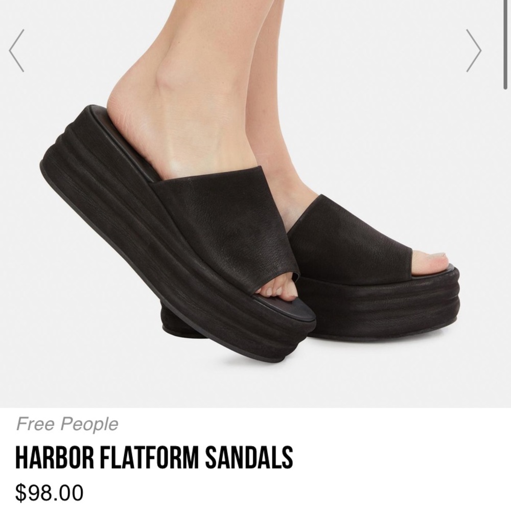 Free people harbor platform sandals